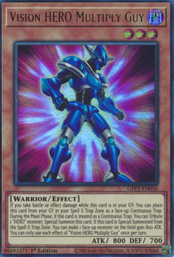 Vision HERO Multiply Guy - GFP2-EN056 - Ultra Rare 1st Edition