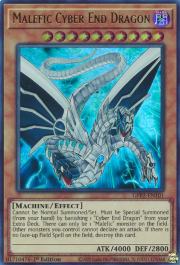 Malefic Cyber End Dragon - GFP2-EN101 - Ultra Rare 1st Edition