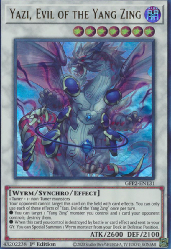 Yazi, Evil of the Yang Zing - GFP2-EN131 - Ultra Rare 1st Edition