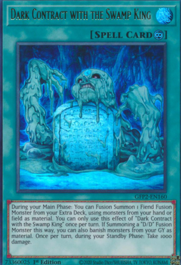 Dark Contract with the Swamp King - GFP2-EN160 - Ultra Rare 1st Edition