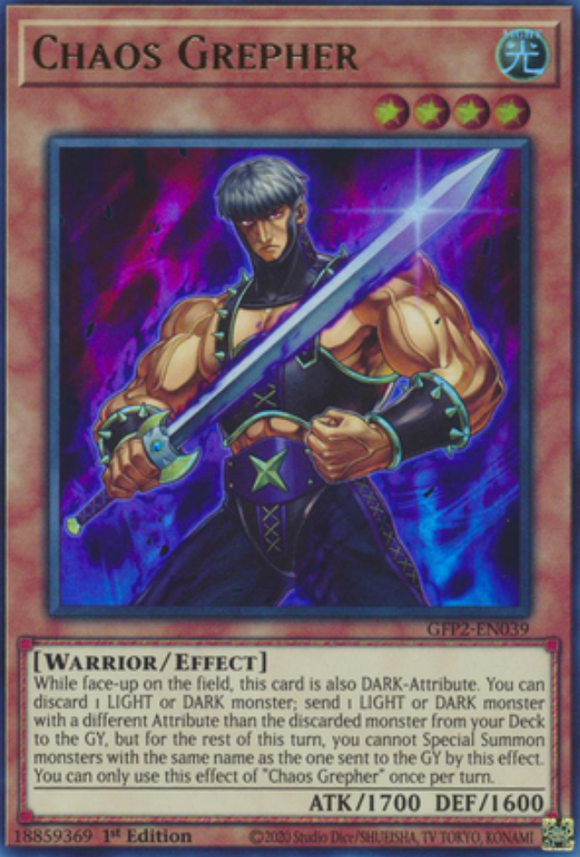 Chaos Grepher - GFP2-EN039 - Ultra Rare 1st Edition