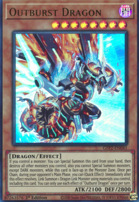 Outburst Dragon - GFP2-EN041 - Ultra Rare 1st Edition