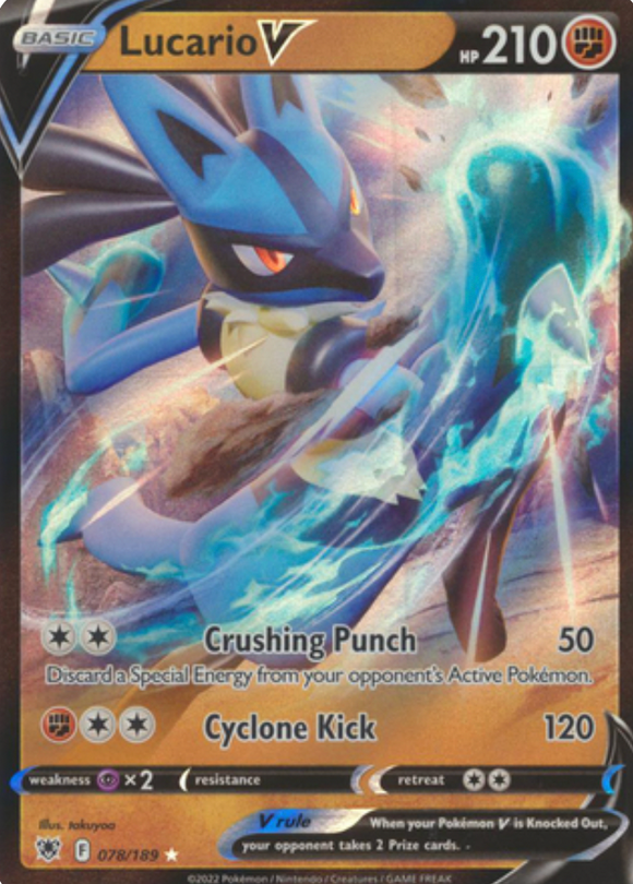 Lucario V - 078/189 - Ultra Rare