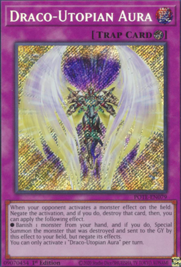 Draco-Utopian Aura - POTE-EN079 - Secret Rare 1st Edition