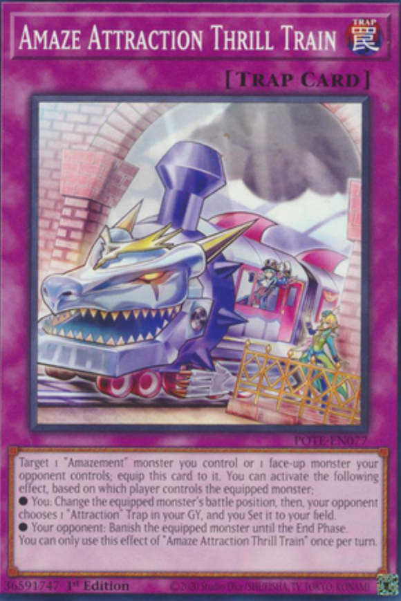 Amaze Attraction Thrill Train - POTE-EN077 - Common 1st Edition