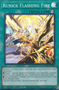 Runick Flashing Fire - TAMA-EN030 - Super Rare 1st Edition