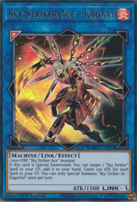 Sky Striker Ace - Kagari - MAMA-EN005 - Ultra Rare 1st Edition