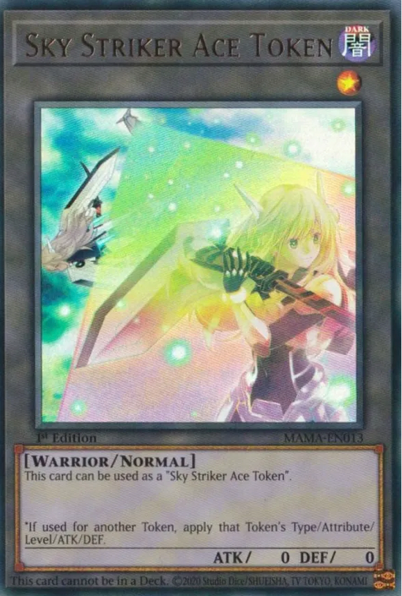 Sky Striker Ace Token - MAMA-EN013 - Ultra Rare 1st Edition