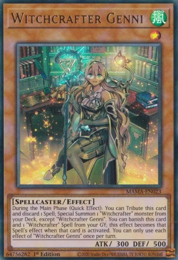 Witchcrafter Genni - MAMA-EN023 - Ultra Rare 1st Edition