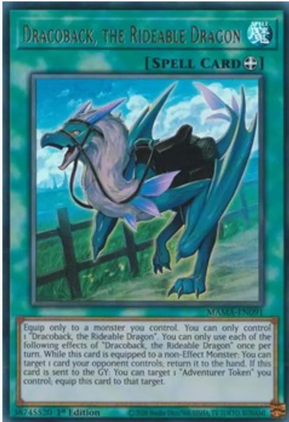 Dracoback, the Rideable Dragon - MAMA-EN091 - Ultra Rare 1st Edition