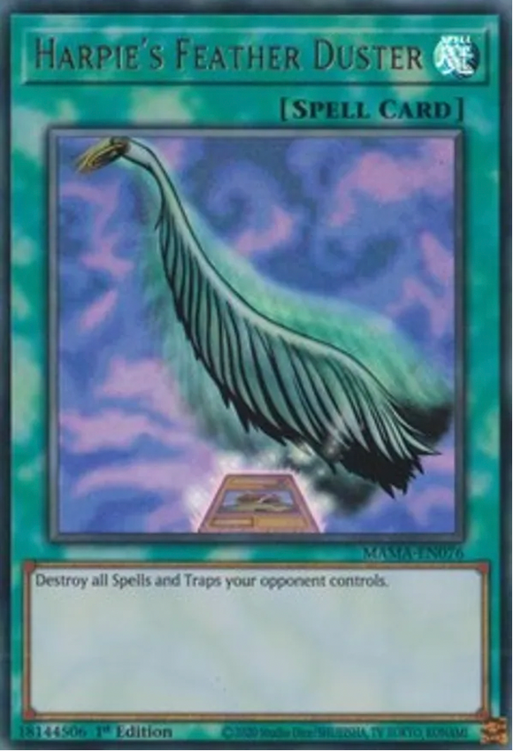 Harpie's Feather Duster (Alt. Art) - MAMA-EN076 - Ultra Rare 1st Edition