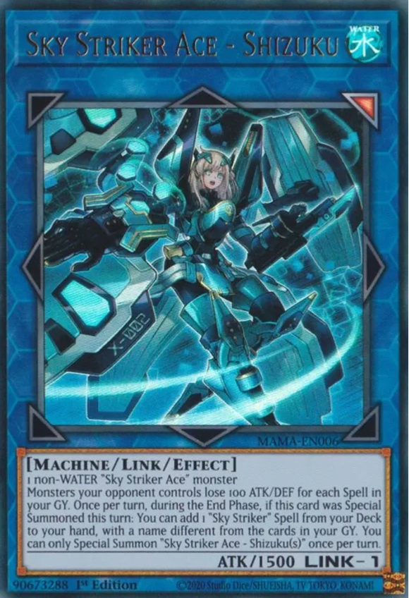 Sky Striker Ace - Shizuku - MAMA-EN006 - Ultra Rare 1st Edition