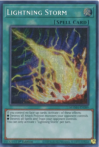 Lightning Storm - MAMA-EN089 - Secret Pharaoh's Rare 1st Edition