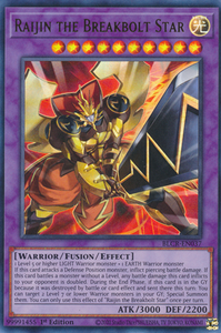 Raijin the Breakbolt Star - BLCR-EN037 - Ultra Rare 1st Edition