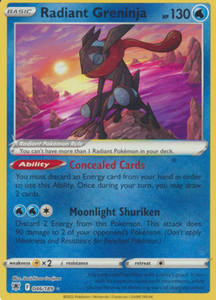 Radiant Greninja - 046/189 - Radiant Rare