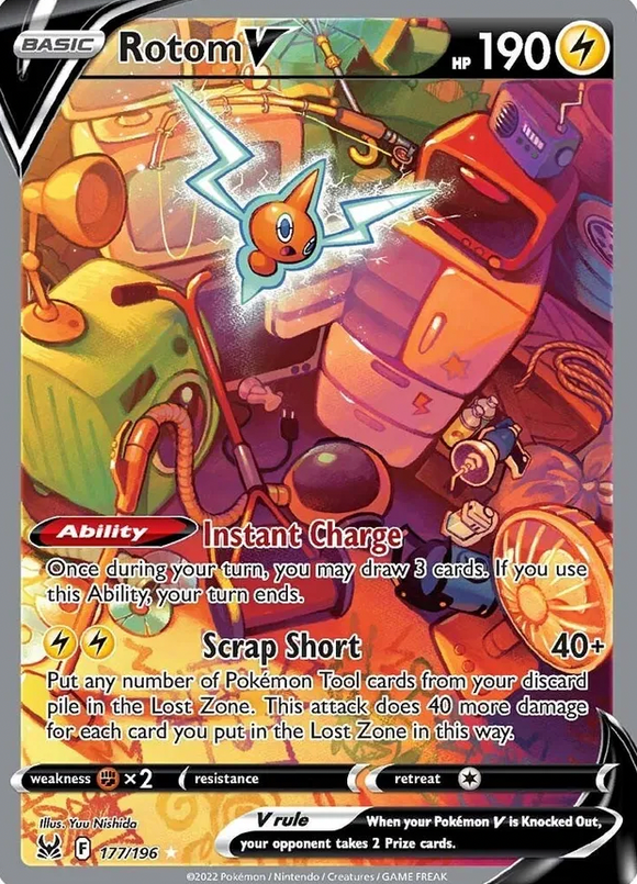 Rotom V - 177/196 - Alternate Art Ultra Rare