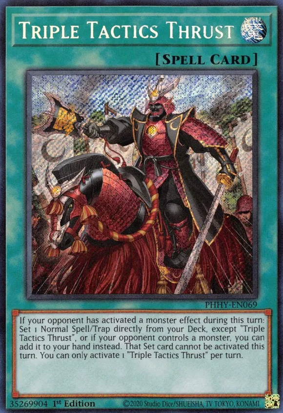 Triple Tactics Thrust - PHHY-EN069 - Secret Rare 1st Edition