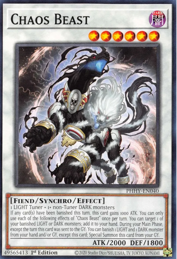 Chaos Beast - PHHY-EN040 - Common 1st Edition