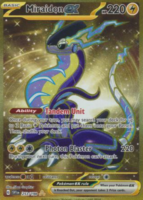 Pokemon Card Miraidon EX 253/198